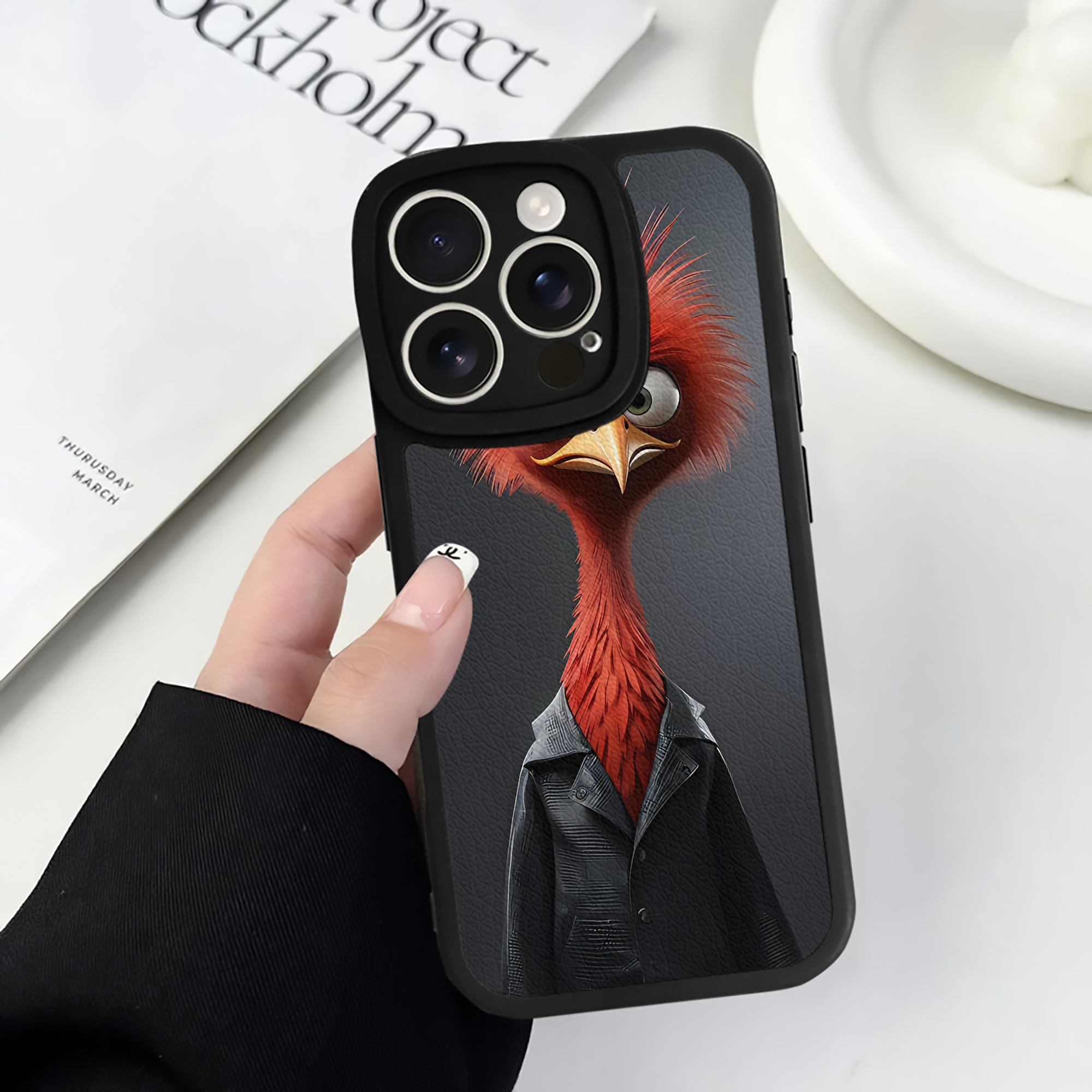 （画像用） Angry Birds アングリーバード 【iPhone 16シリーズ対応】シリコンスマホケース（レザー調） 材質：シリコン